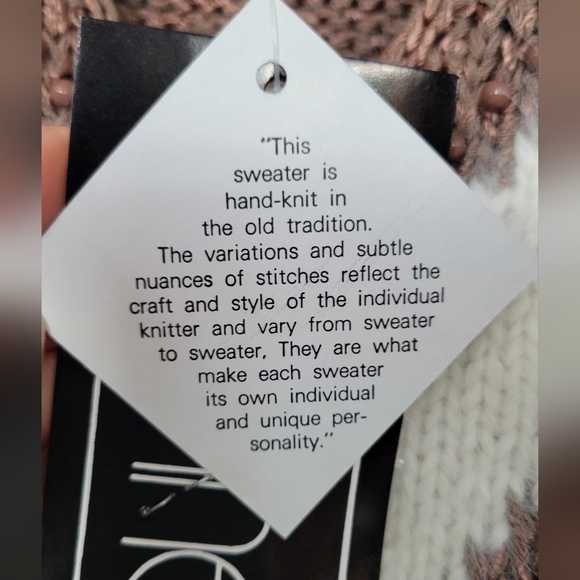 NANNELL Handknitt Sweater 80s - Picture 2 of 7